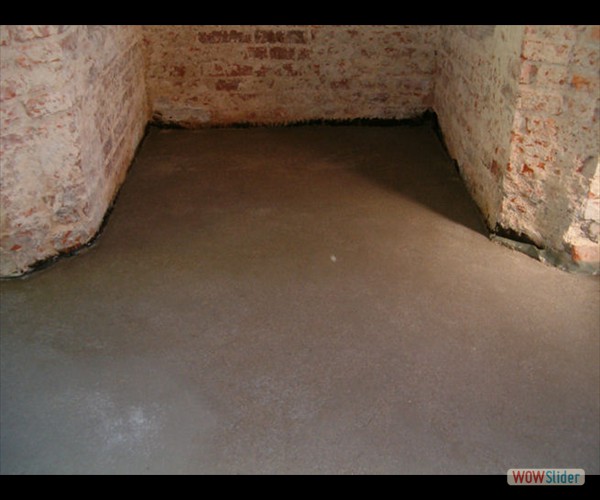 2004 - fertiger Fußboden in der 0. Etage